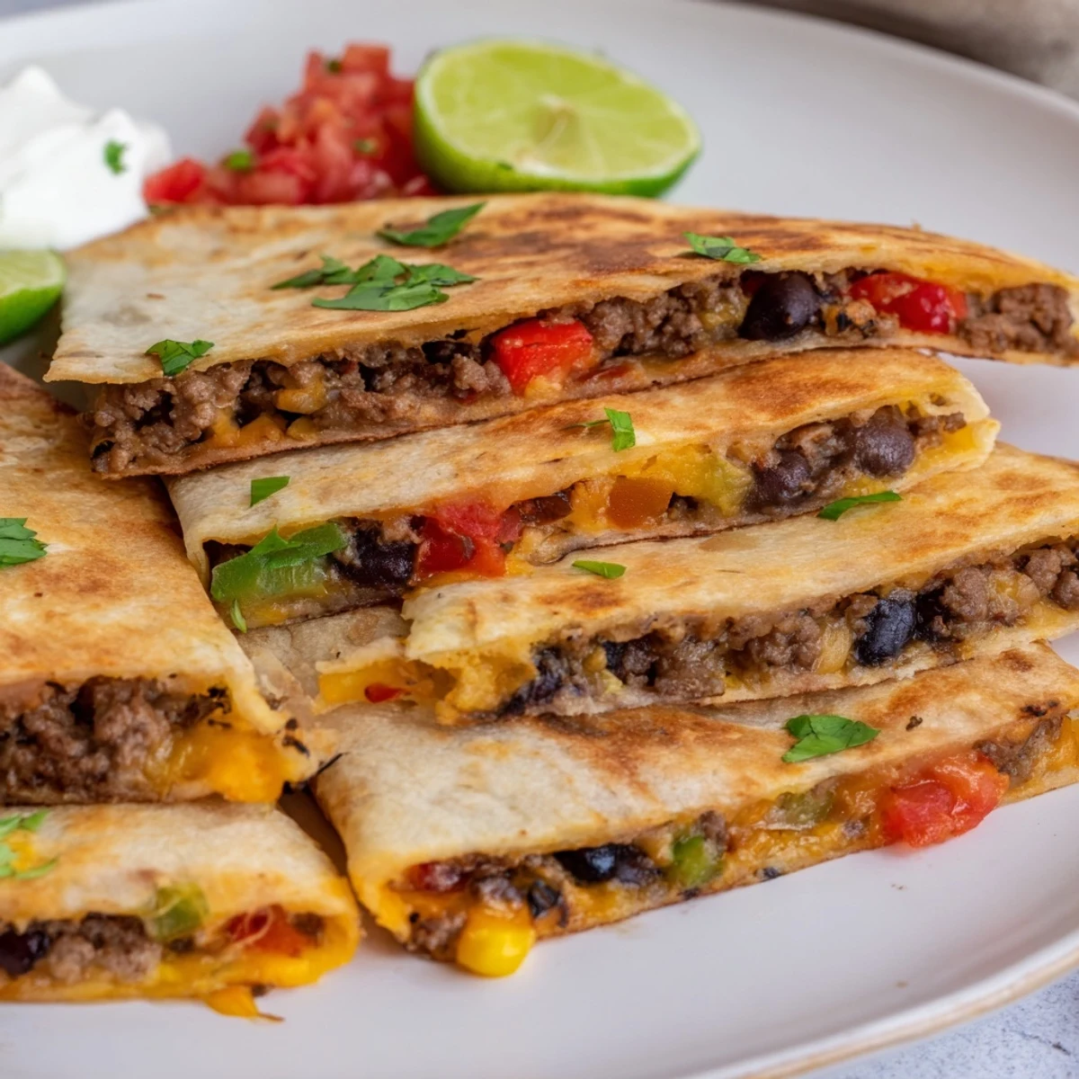 Sheet Pan Quesadillas Beef