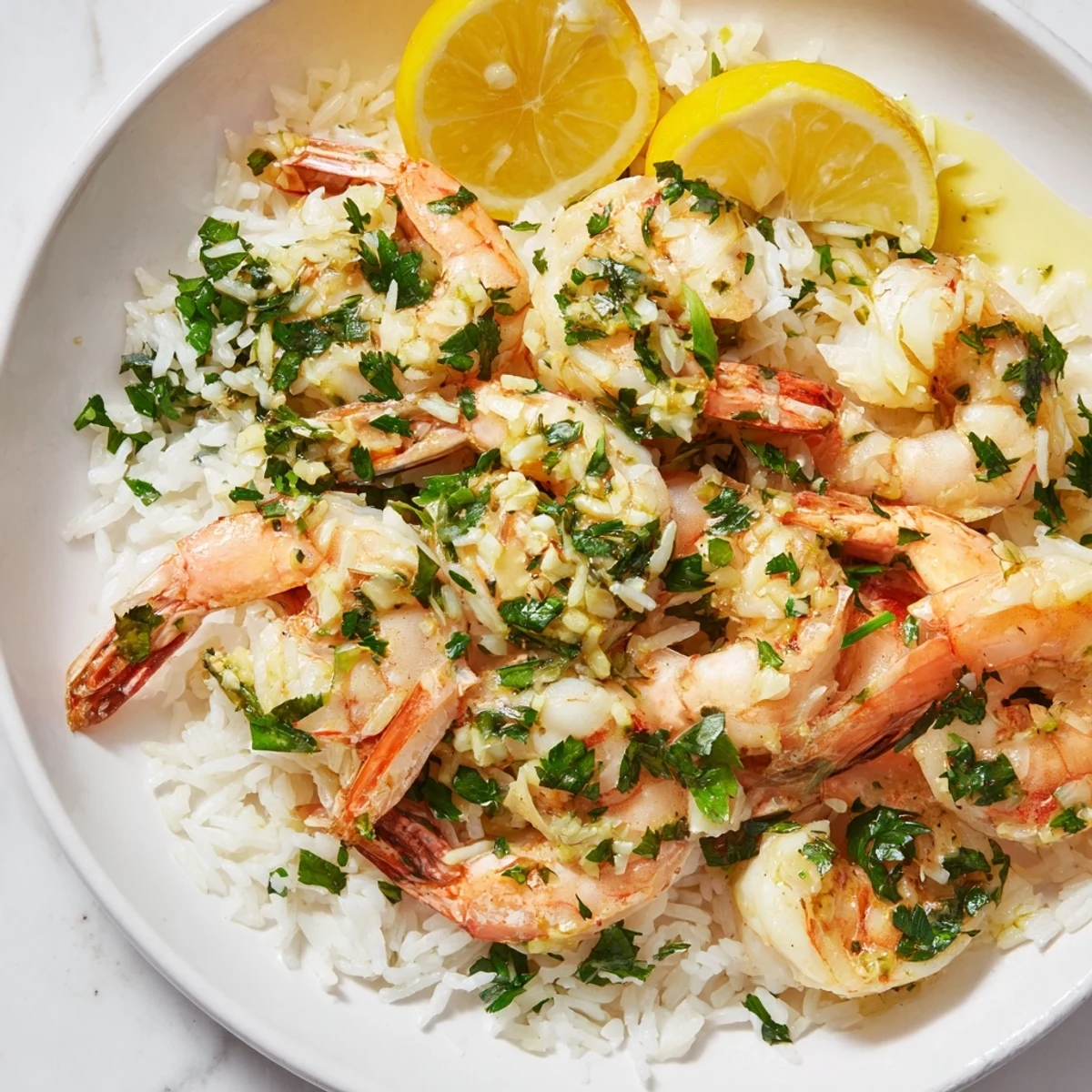Garlic Butter Shrimp Bowl