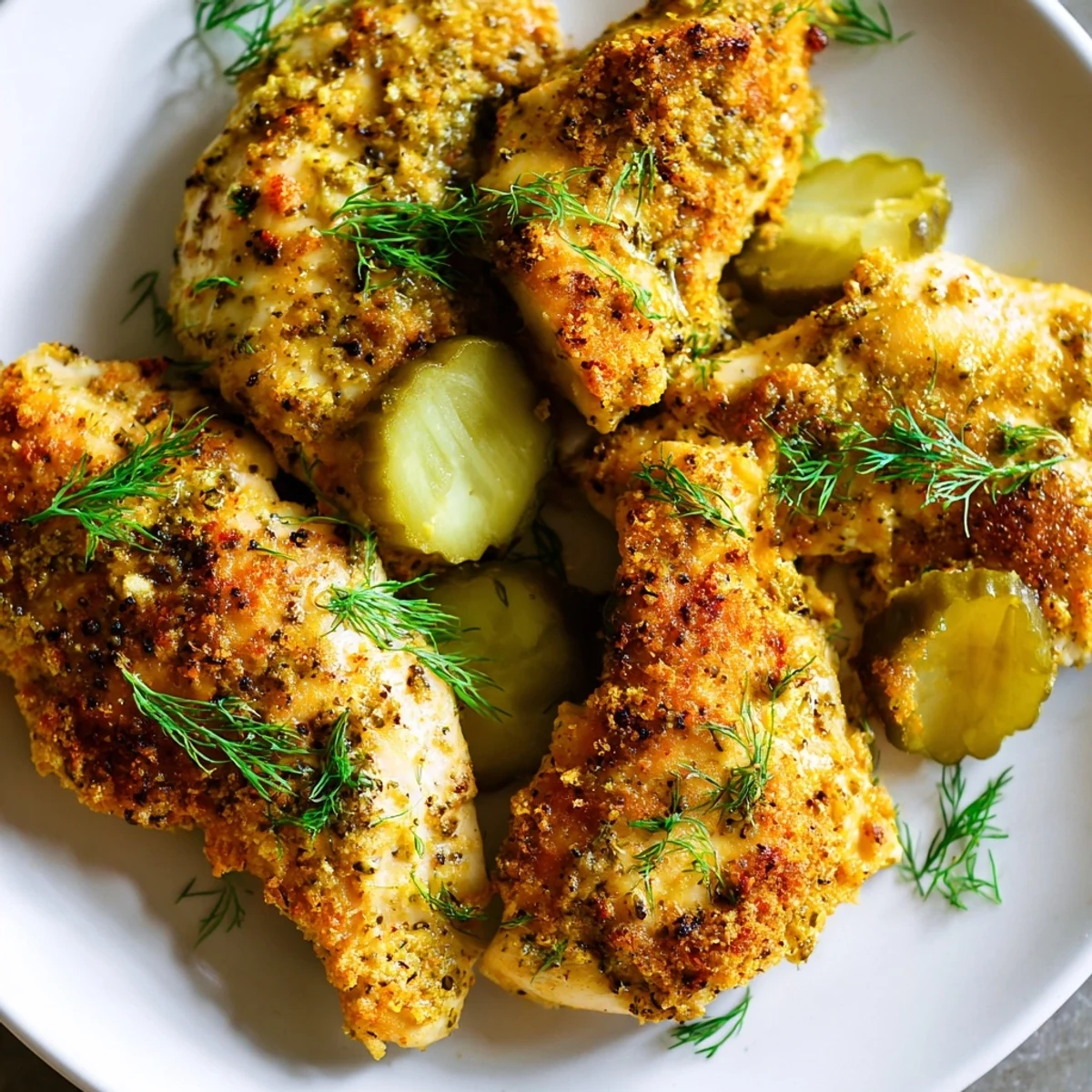 Golden, oven-baked Pickle Ranch Chicken, juicy and flavorful, perfect for a quick weeknight dinner.