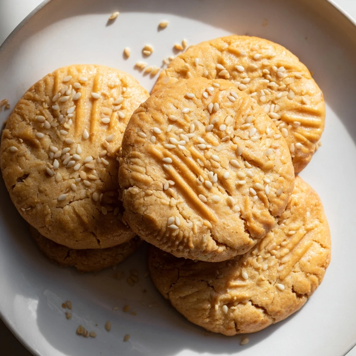 Warm, aromatic Palestinian Kahk cookies, perfectly shaped and waiting to be served for dessert.