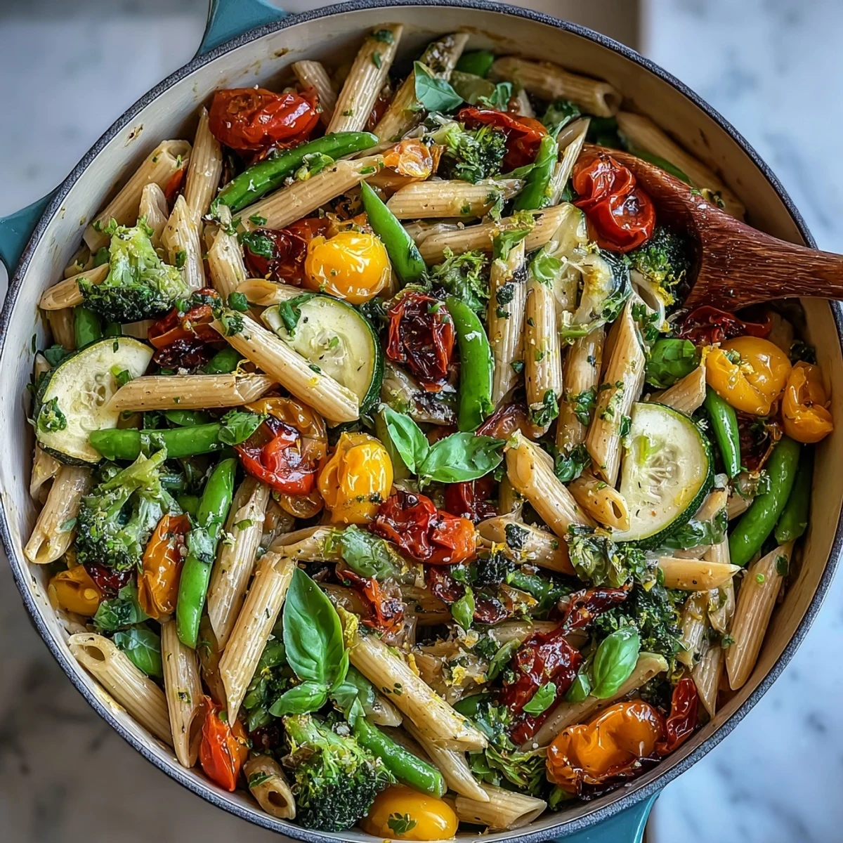 Vegan One-Pot Pasta Primavera