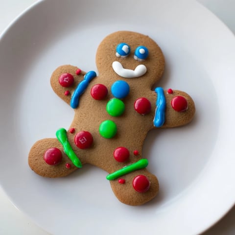 DIY Gingerbread People decorating board, bursting with color, ready for festive cookie decorating fun.