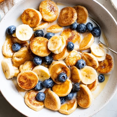 Mini Pancake Cereal Breakfast