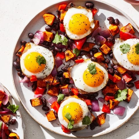 Sweet Potato Black Bean Hash