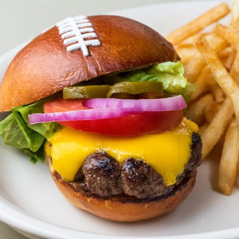 American Football Oval Burger