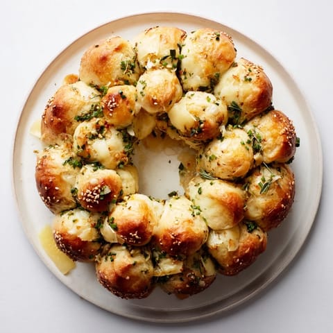 Festive Pull-Apart Bread Wreath
