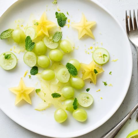Starfruit Grapes Brunch Garnish