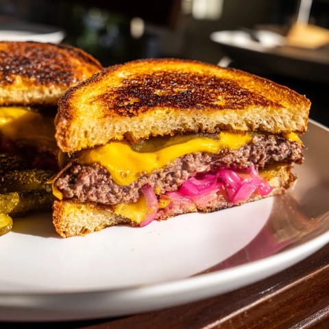 Smashed Burger Grilled Cheese