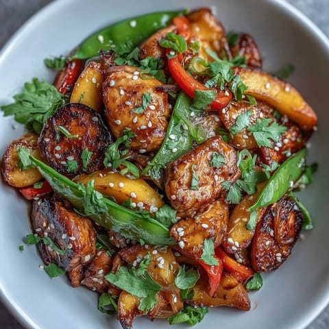 Mango Turmeric Chicken Stir-Fry #499