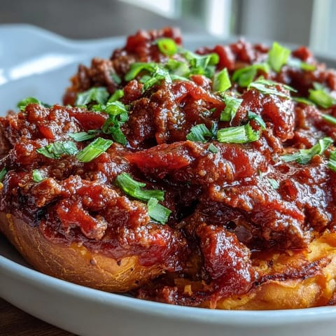 Sweet Potato Sloppy Joe Bowls overflowing with savory ground beef and vibrant spices.