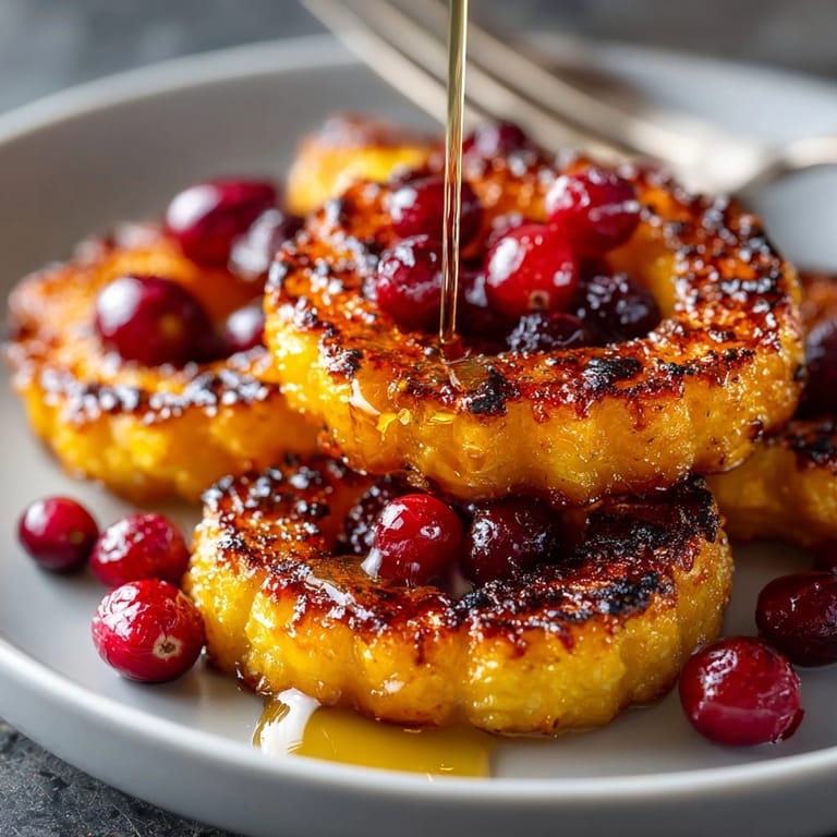 Sweet and savory: Roasted Delicata Squash recipe showcases vibrant cranberries and caramelized squash.