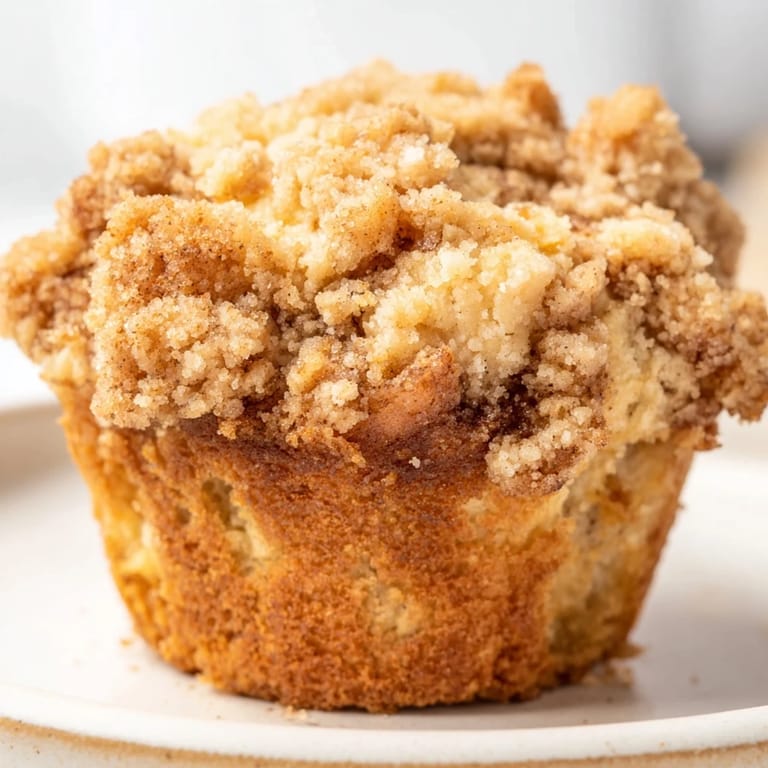 Golden-baked lightened Christmas coffee cake muffins, showcasing a delightful streusel and inviting textures.