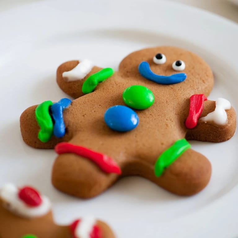 The DIY Gingerbread People kit showcases freshly baked gingerbread cookies alongside colorful icing and candy toppings.