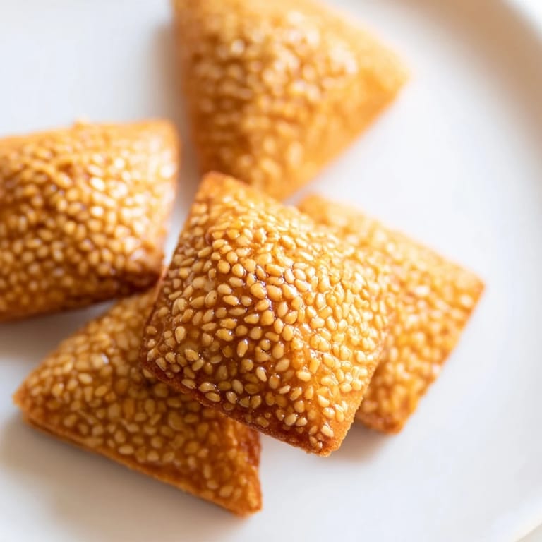 These delightful Tunisian Makroudh, shaped into diamonds, are a perfect dessert with mint tea.