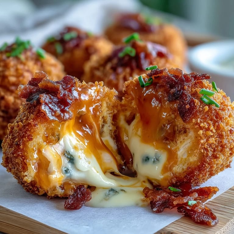 Buffalo Chicken Bacon Mozzarella Bombs are served hot with a side of creamy ranch dip, perfect for a game-day appetizer.