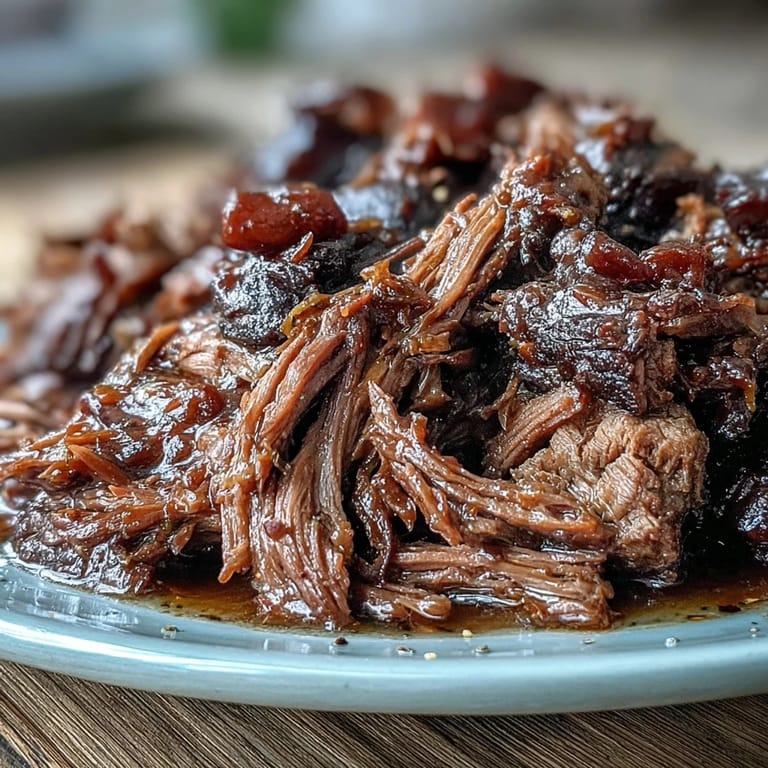 Savory Slow Cooker Mississippi-Style Ranch Beef piled high on a toasted sandwich roll with melted provolone.