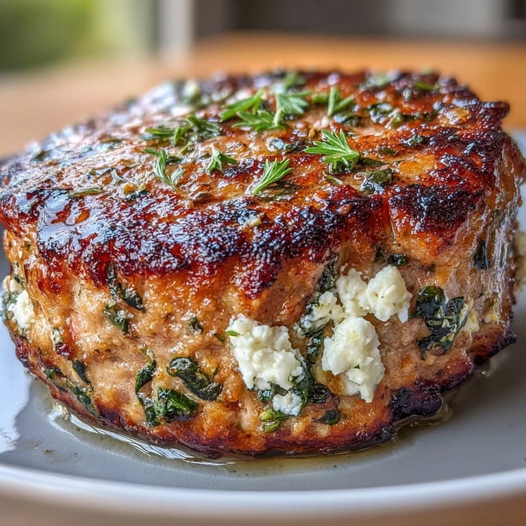 Herb-seasoned turkey patties with crumbled feta, fresh spinach, and oregano, perfect for quick dinners or casual gatherings. A wholesome, protein-rich meal.  
