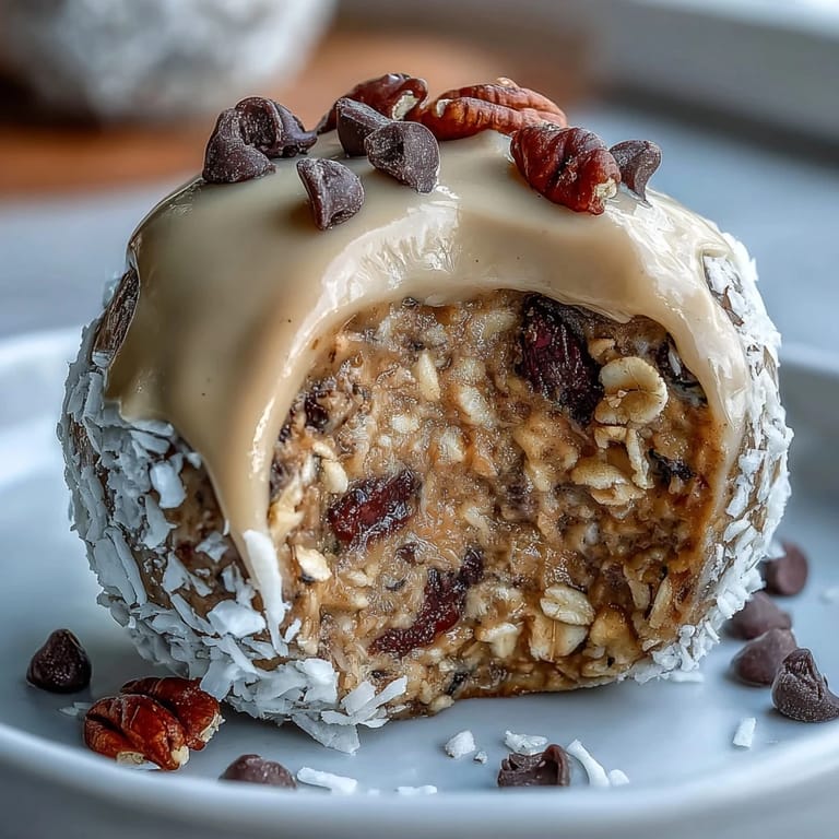 Wholesome no-bake peanut butter oat bites with oats, honey, and mini chocolate chips, ready to enjoy straight from the fridge.