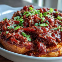 Sweet Potato Sloppy Joe Bowls overflowing with savory ground beef and vibrant spices.